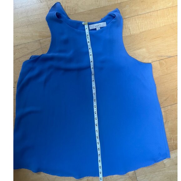 EUC Ann Taylor LOFT Periwinkle Blue Sleeveless Top, Size Medium - Picture 9 of 9